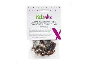 KetoMix Sušené maso hovězí – chilli 25 g KetoMix Sušené maso hovězí – chilli 25 g