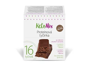 KetoMix Proteinové tyčinky s příchutí čokolády 16 x 40 g