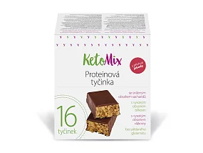 KetoMix Proteinové tyčinky s příchutí jahody 16 x 40 g