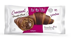 Feeling OK Proteinový croissant s dvojitou náplní 50 g Feeling OK Proteinový croissant s dvojitou náplní 50 g